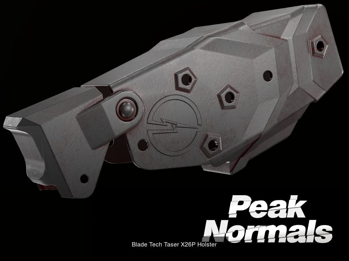 5 Holsters Pack 3D Model Collection_5