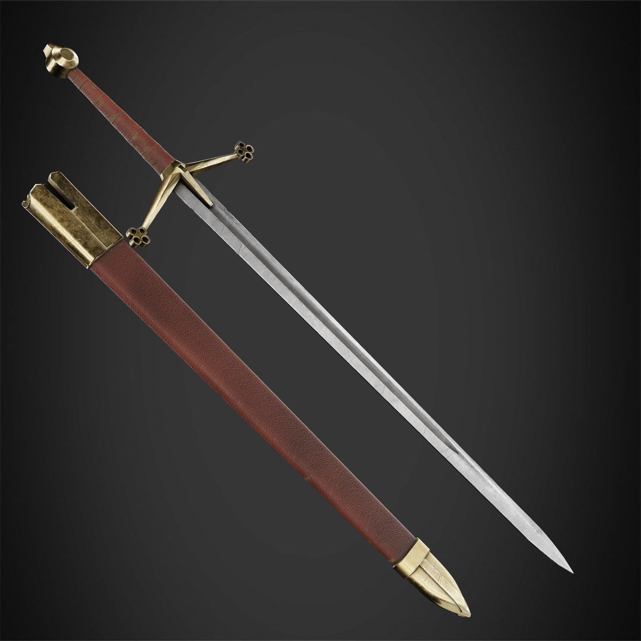 Dark Souls Claymore Sword for Cosplay 3D print model_5