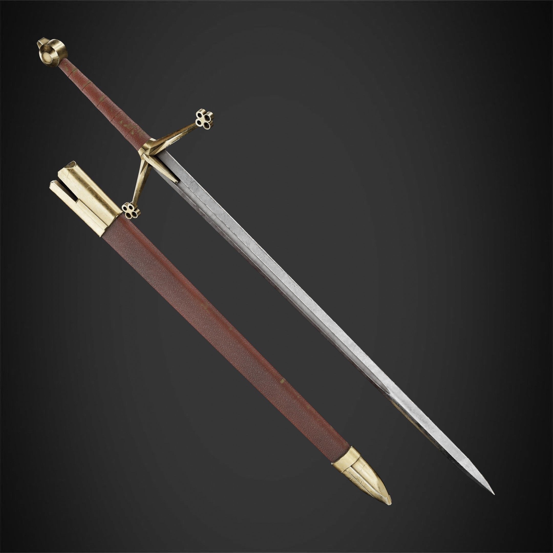 Dark Souls Claymore Sword for Cosplay 3D print model_7
