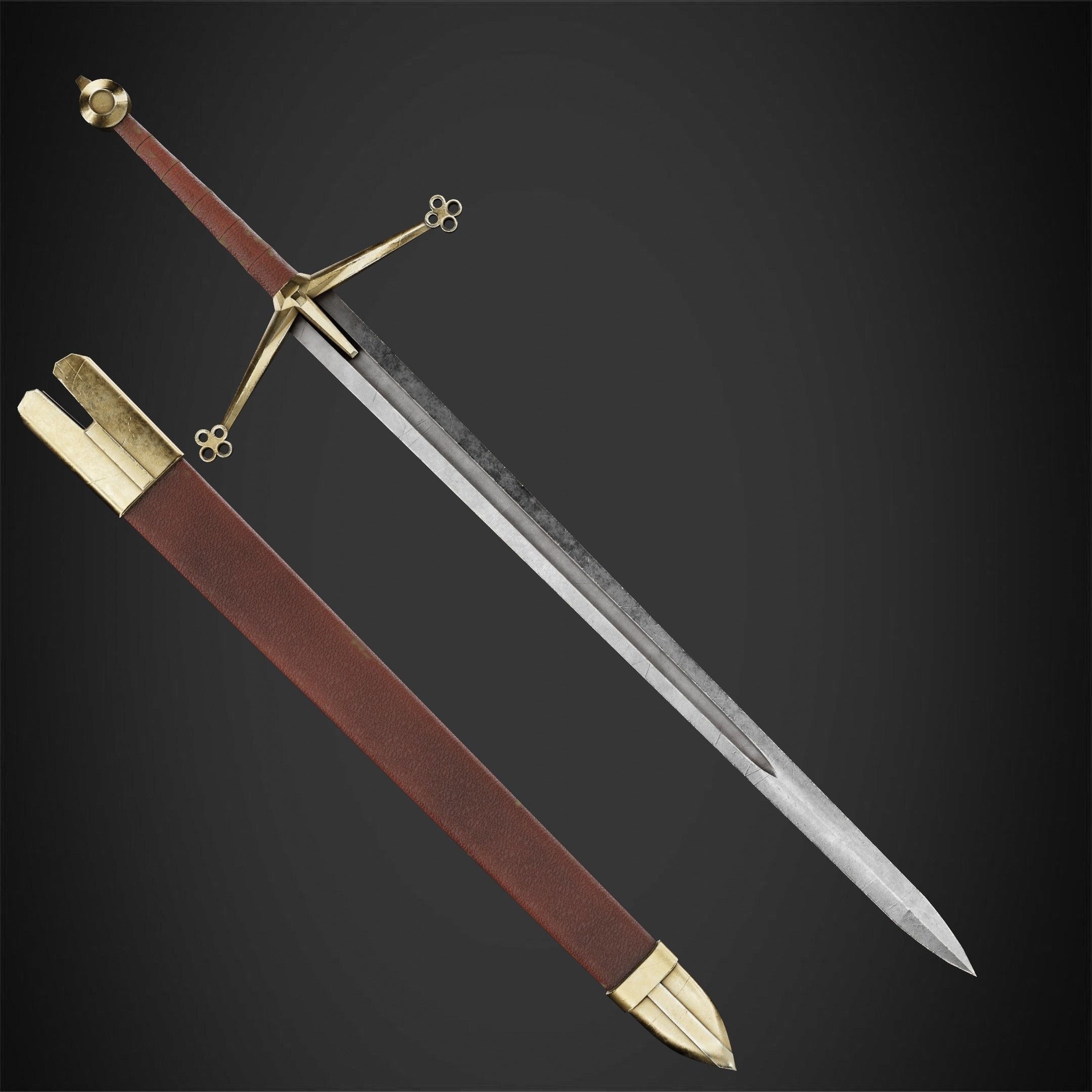 Dark Souls Claymore Sword for Cosplay 3D print model_6