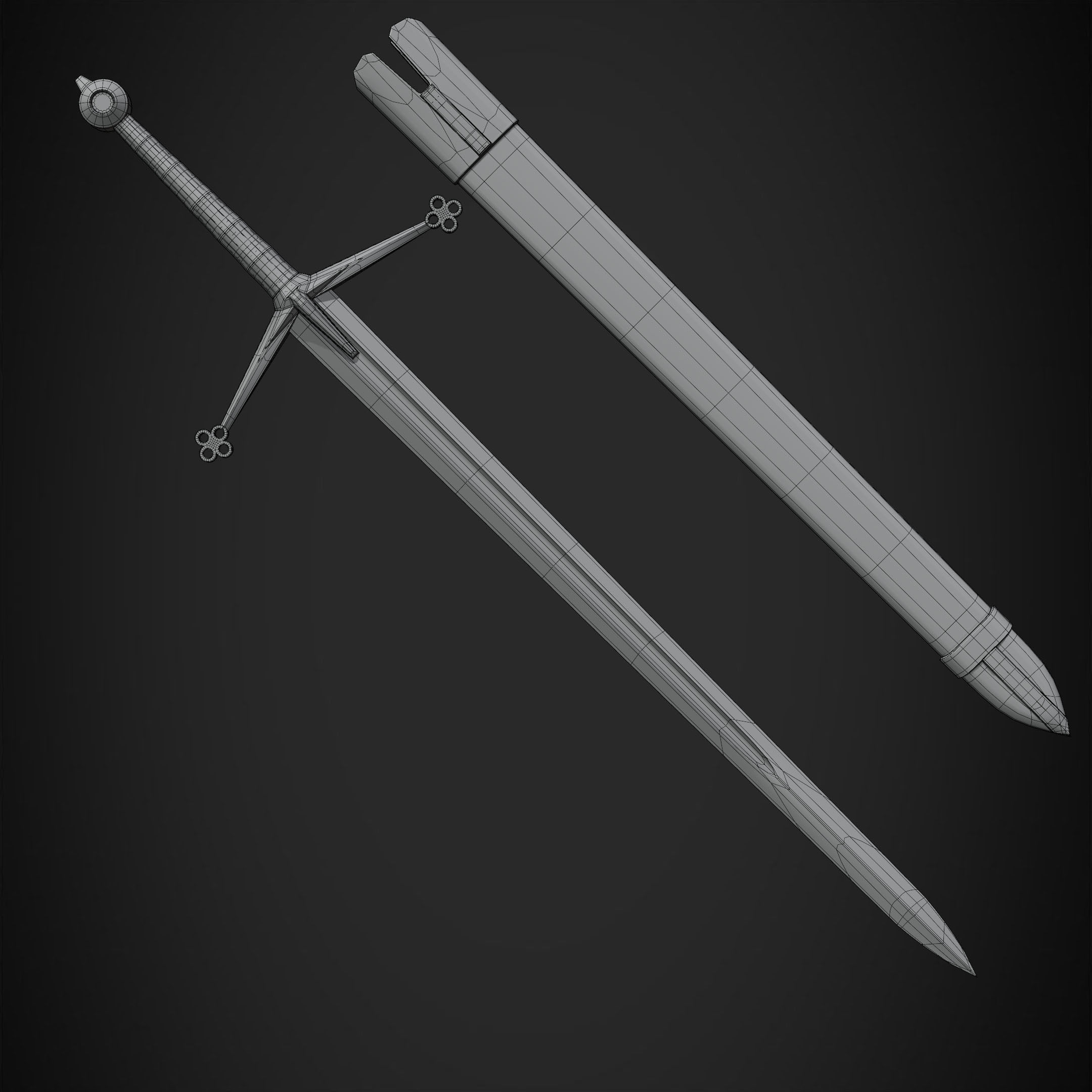 Dark Souls Claymore Sword for Cosplay 3D print model_13