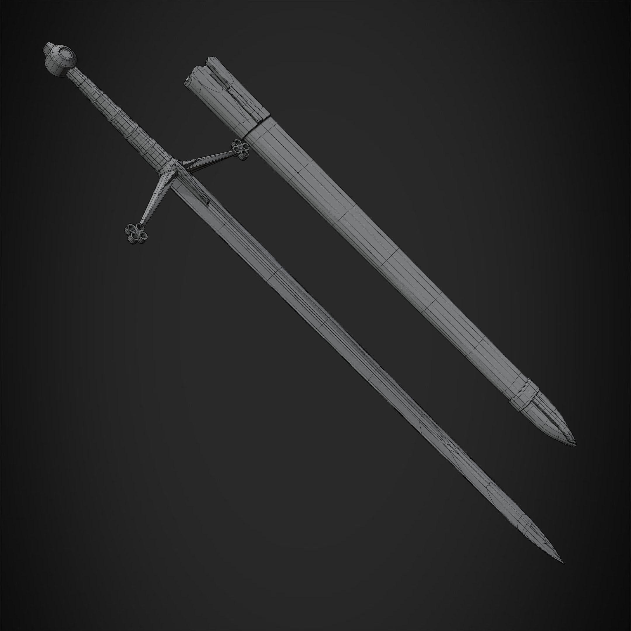 Dark Souls Claymore Sword for Cosplay 3D print model_19