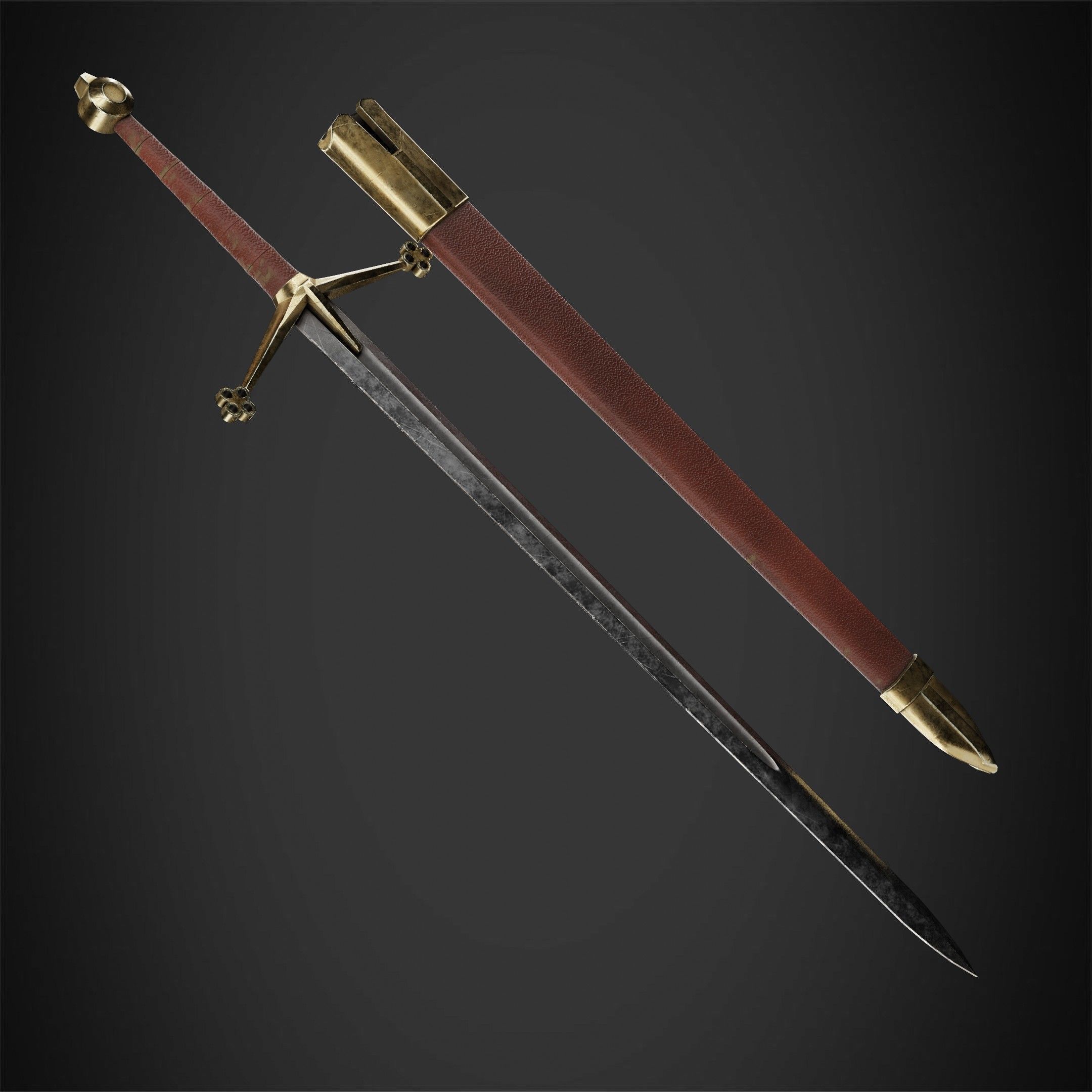 Dark Souls Claymore Sword for Cosplay 3D print model_9