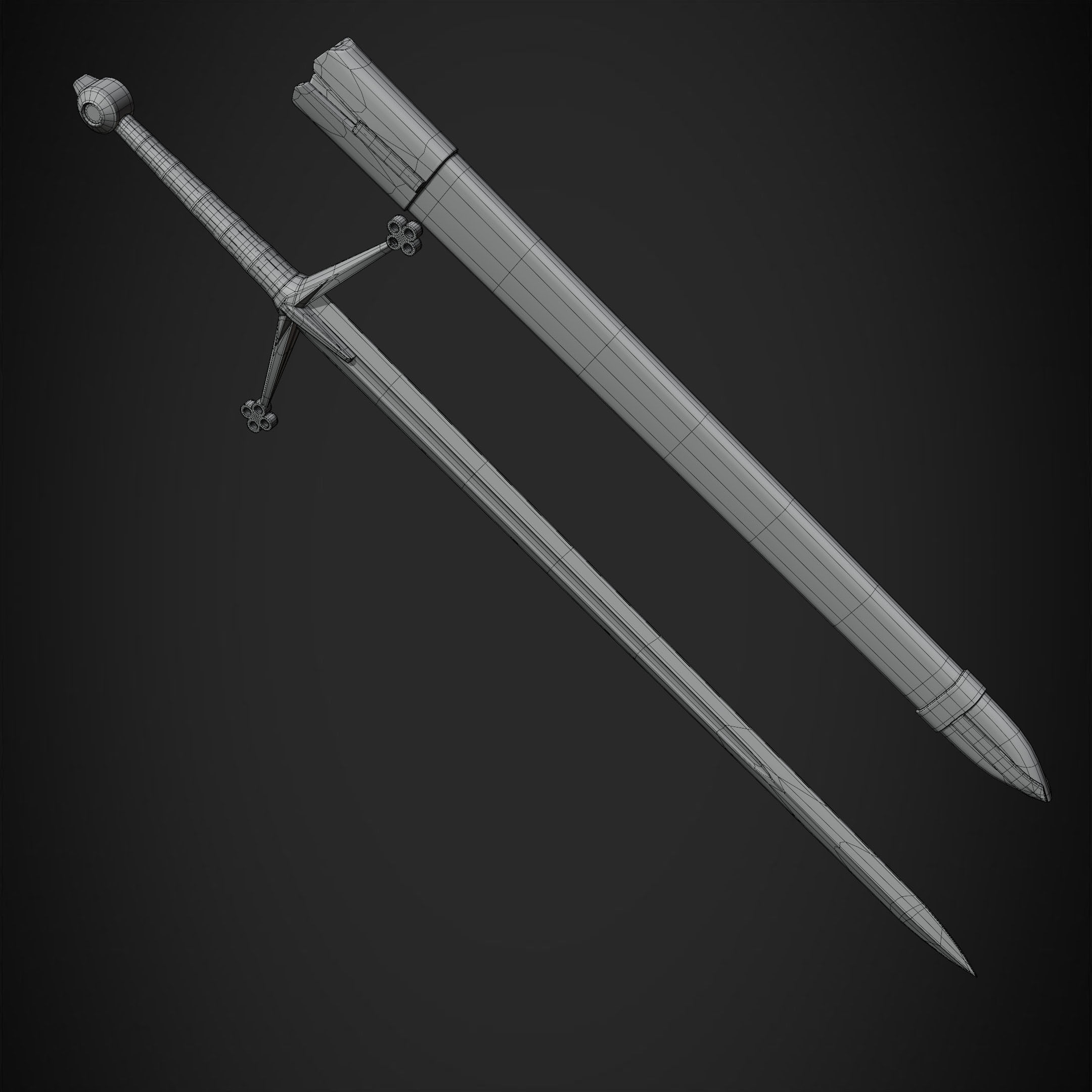 Dark Souls Claymore Sword for Cosplay 3D print model_15