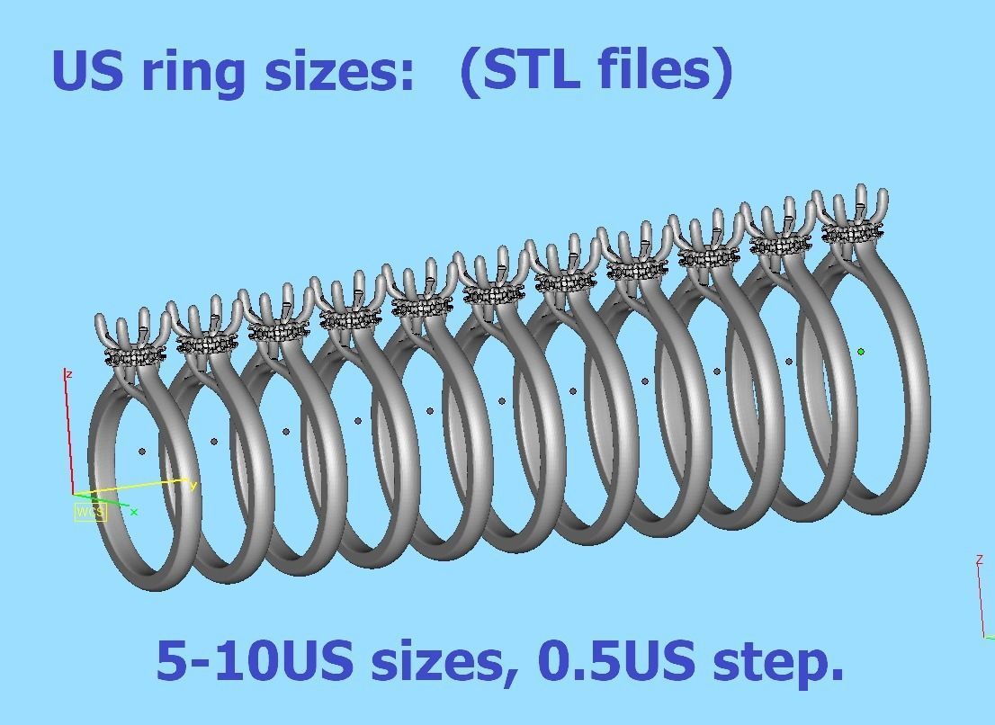 Trellis Engagement Ring Under Halo 5mm stone Collection _14