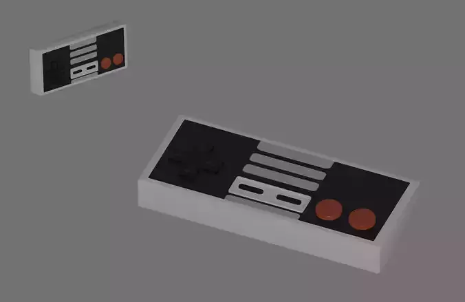 Classic Controller Low-poly 3D model