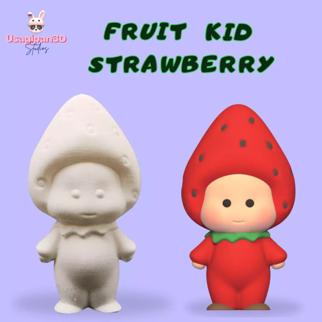 Fruit Kid - Strawberry 3D print model_0