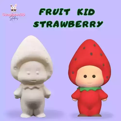 Fruit Kid - Strawberry 3D print model