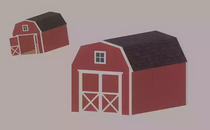 Barn Shed 3D model