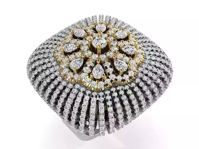 Square Diamond Ring 3212