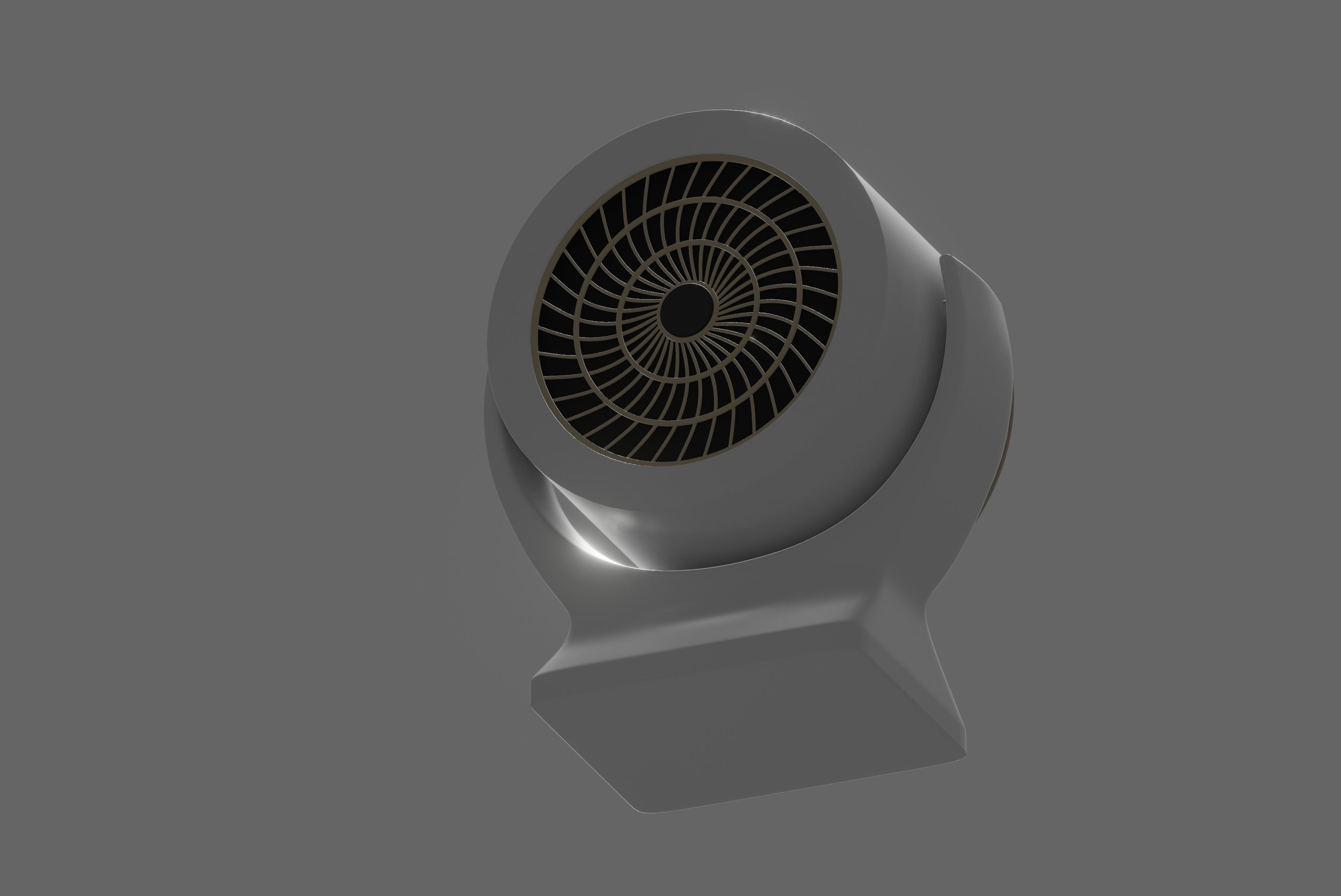 Mini Fan Heater 3D model_11