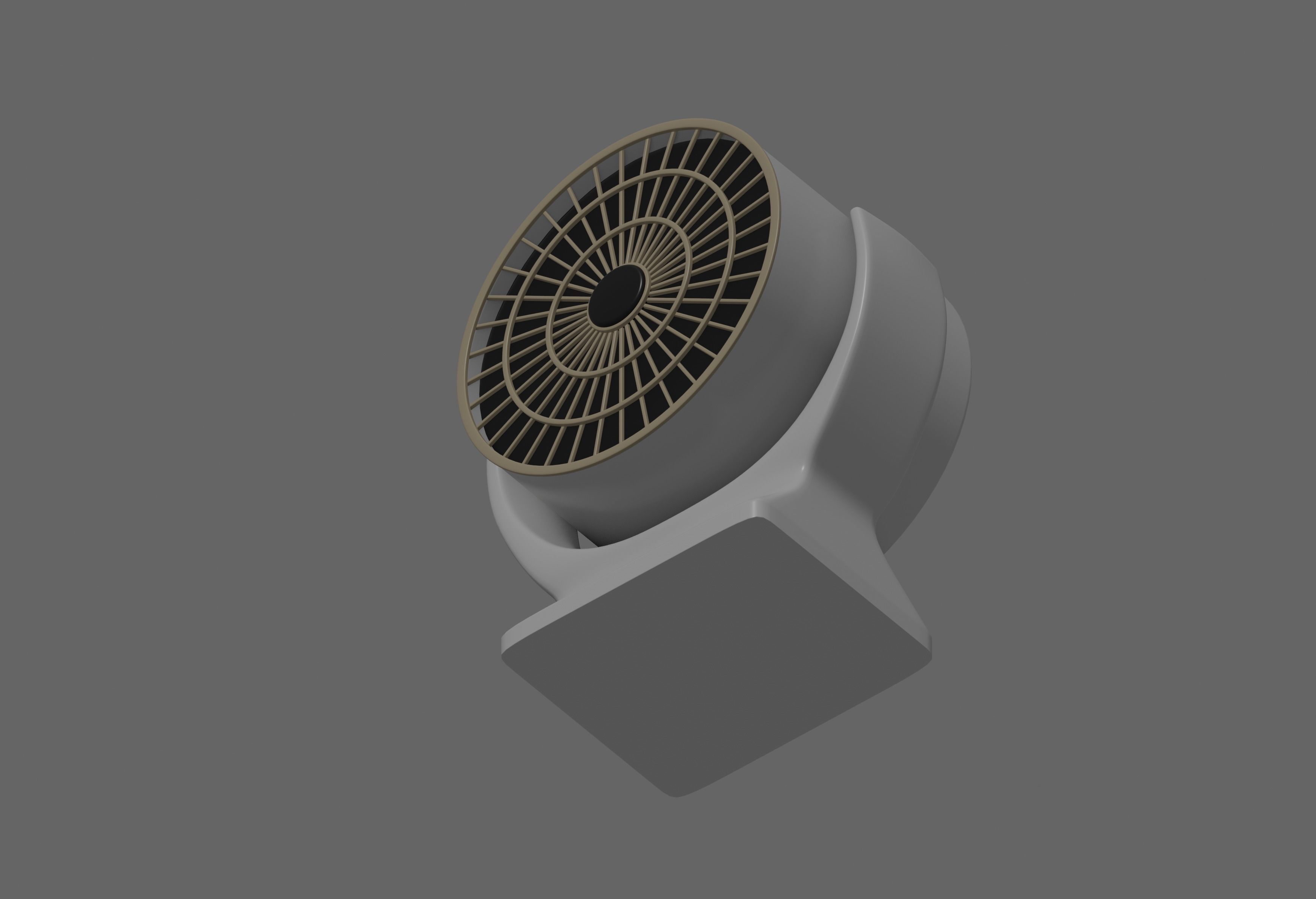 Mini Fan Heater 3D model_7