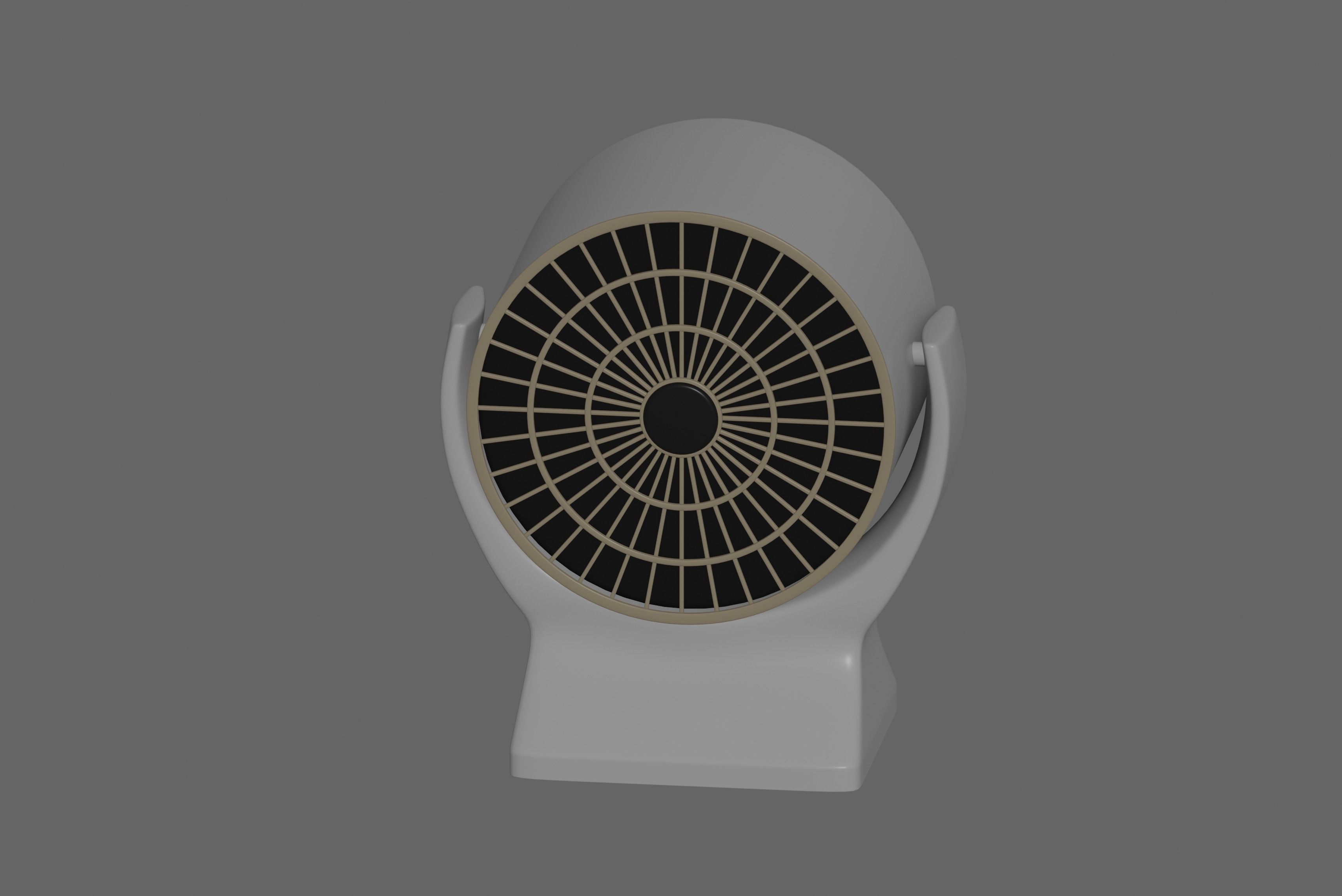 Mini Fan Heater 3D model_2