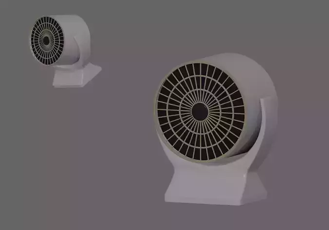 Mini Fan Heater 3D model