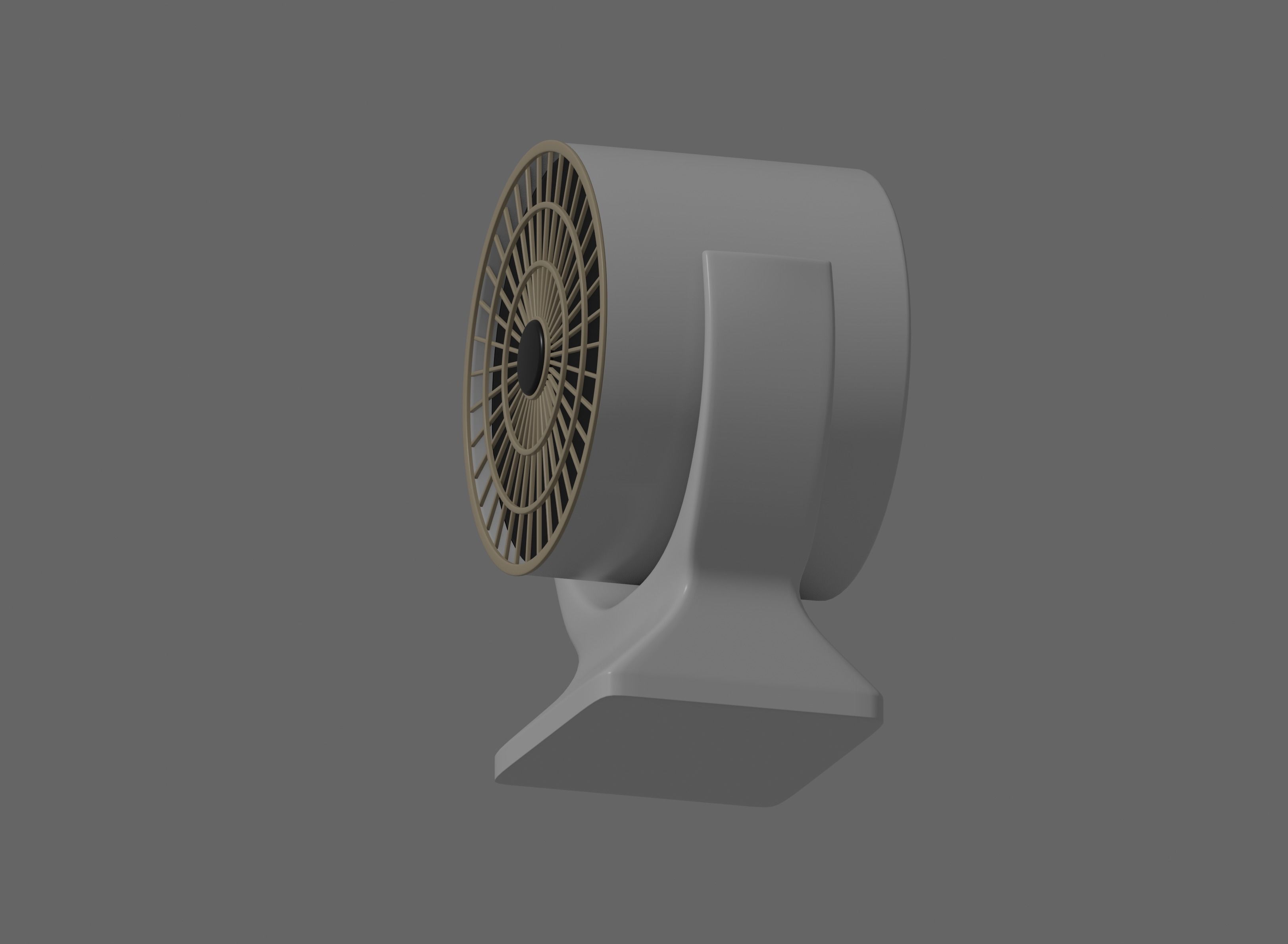 Mini Fan Heater 3D model_8