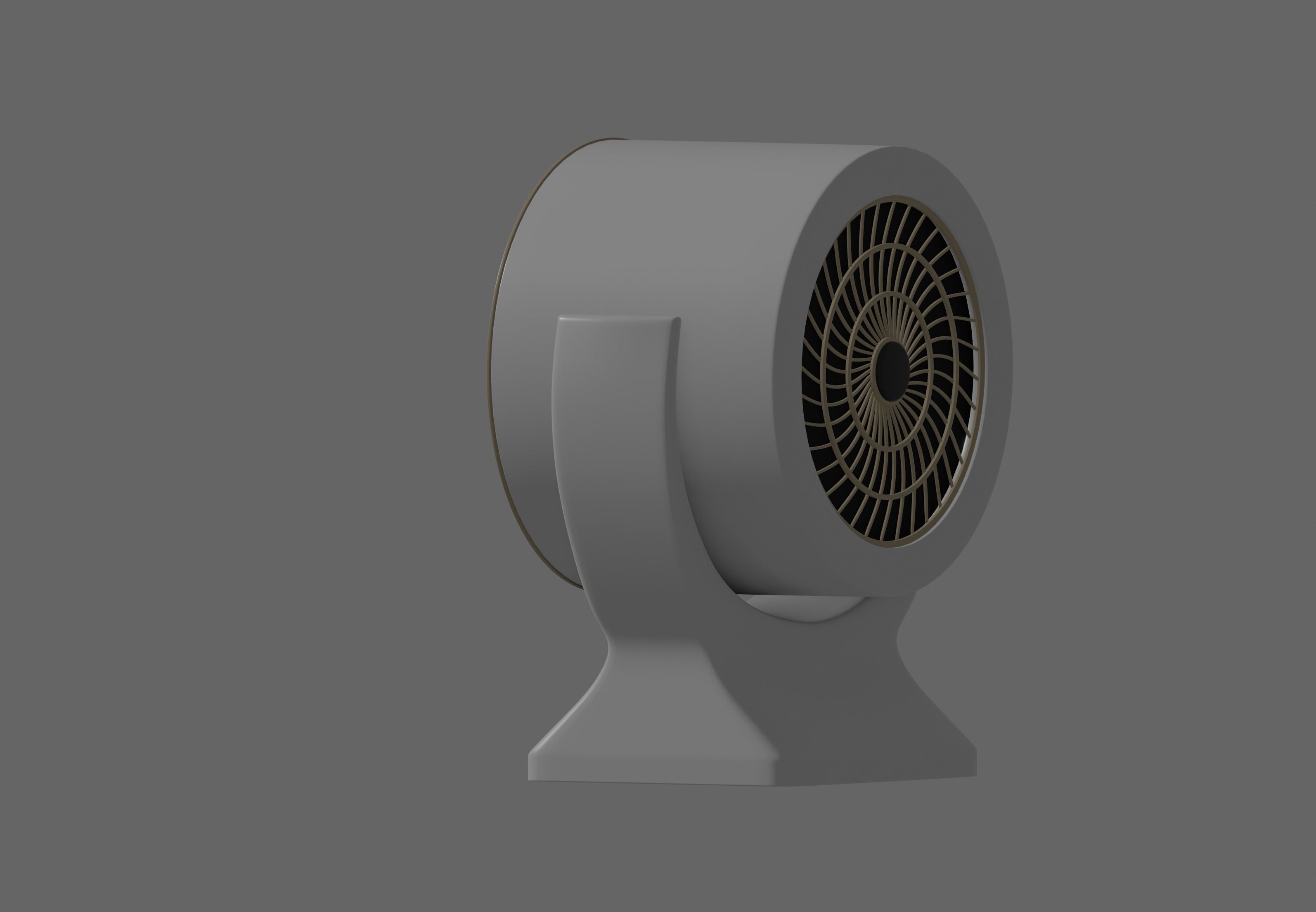Mini Fan Heater 3D model_9