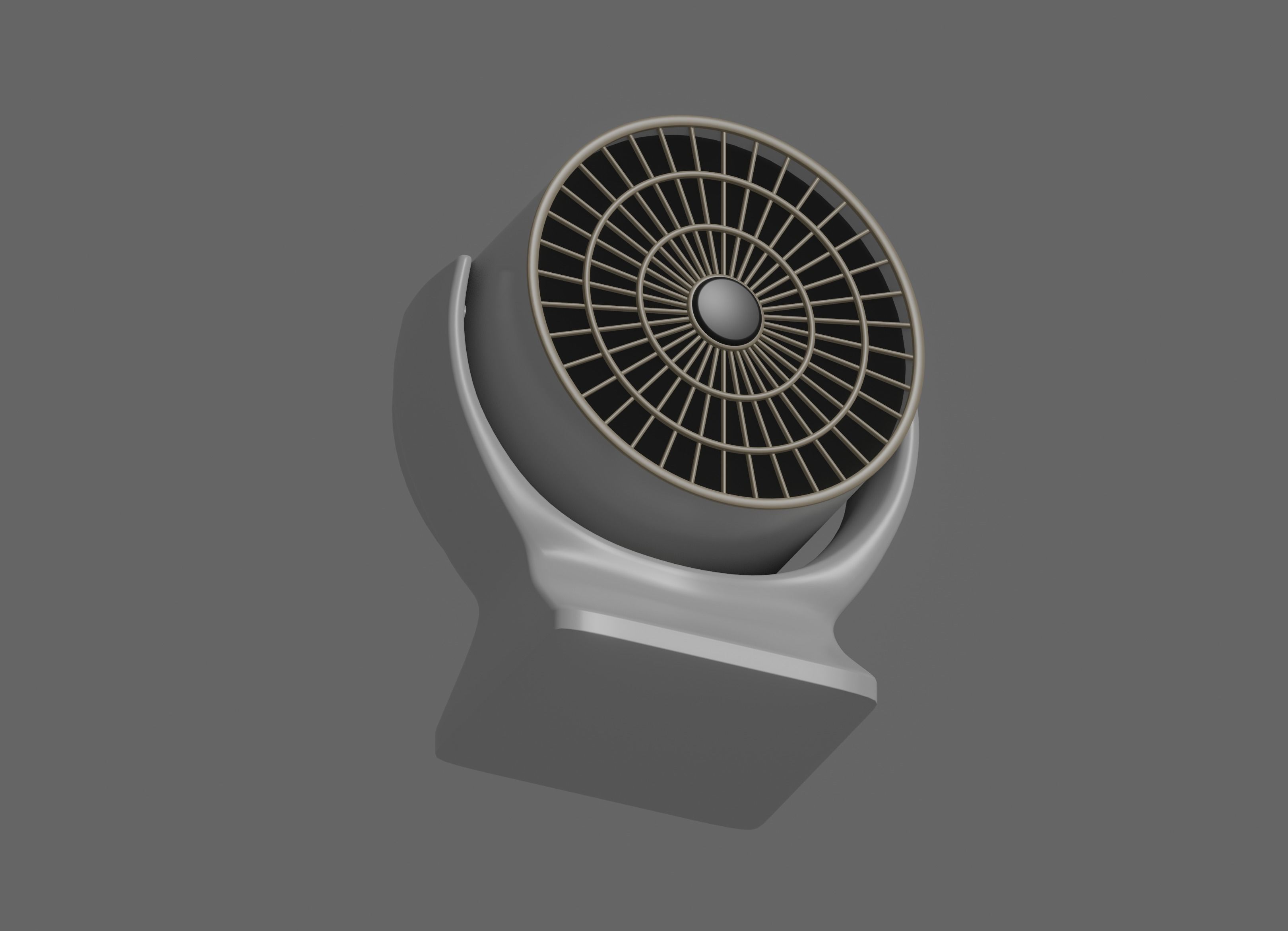Mini Fan Heater 3D model_6