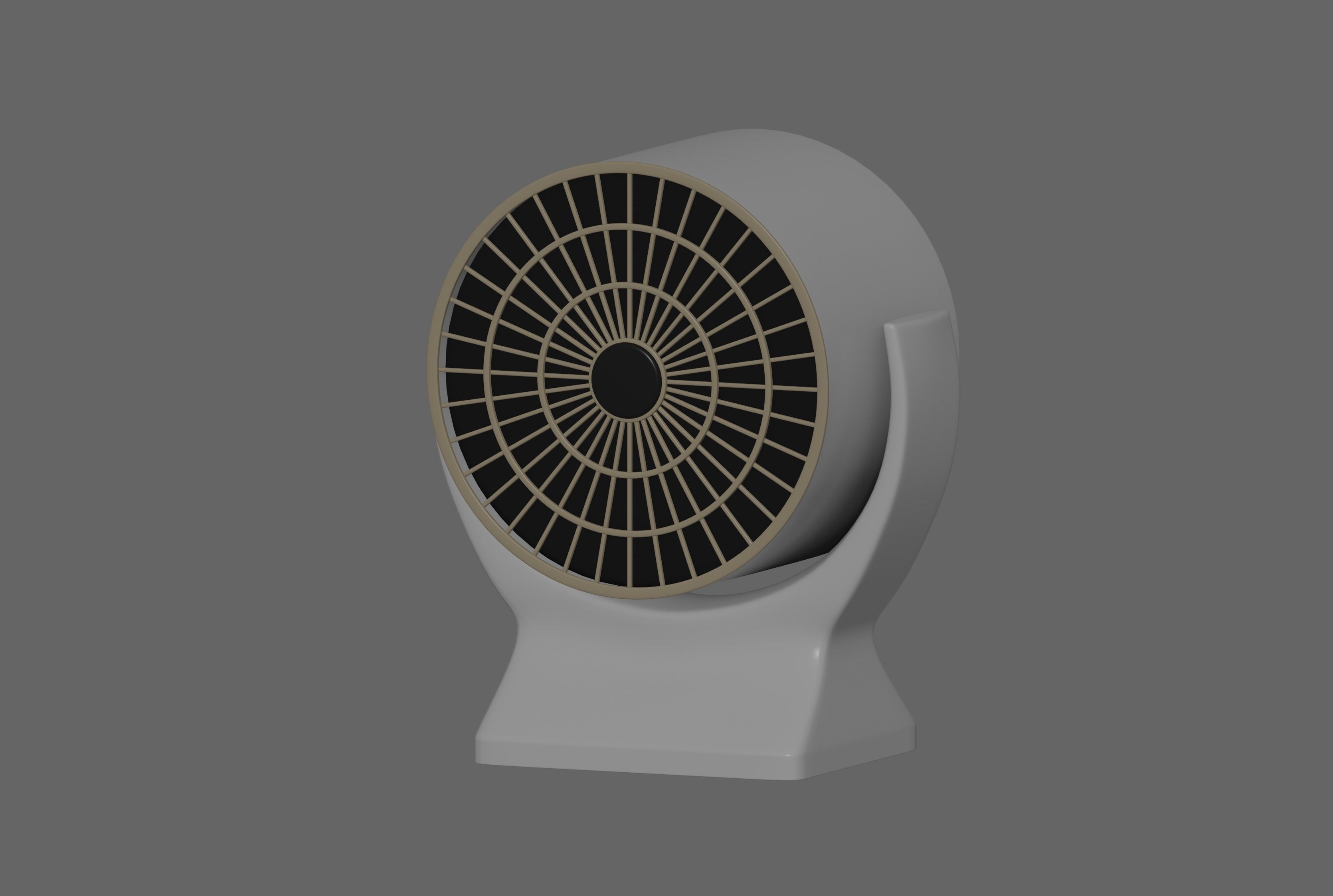 Mini Fan Heater 3D model_1