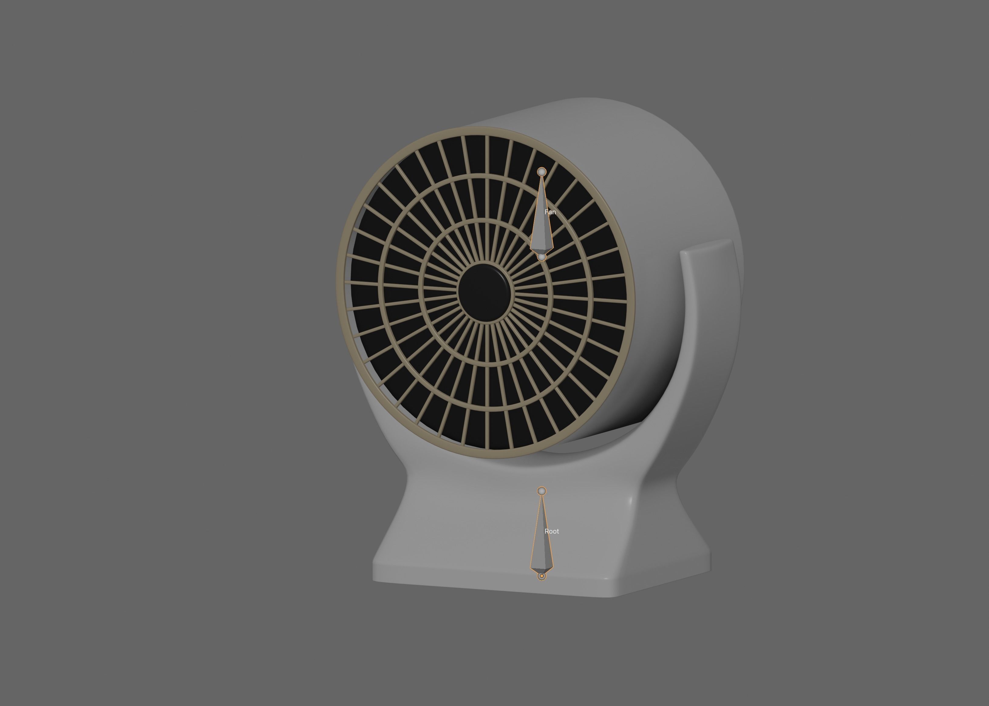 Mini Fan Heater 3D model_17