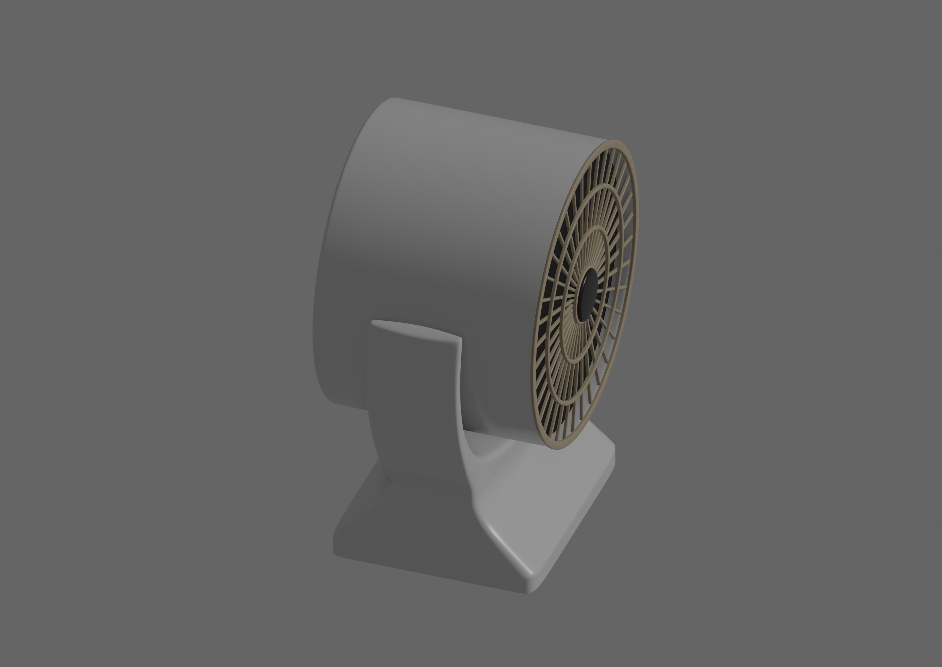 Mini Fan Heater 3D model_5