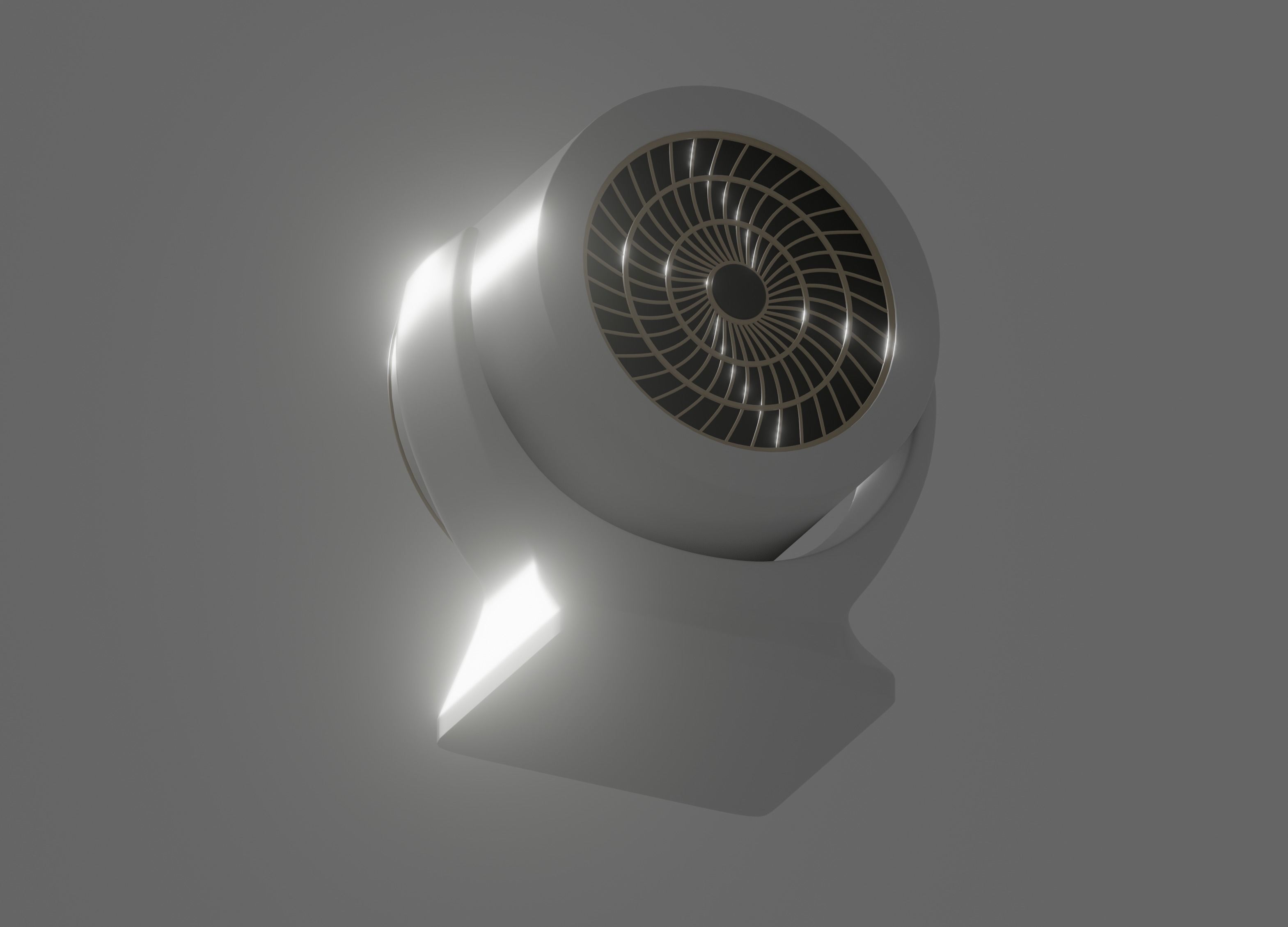 Mini Fan Heater 3D model_10