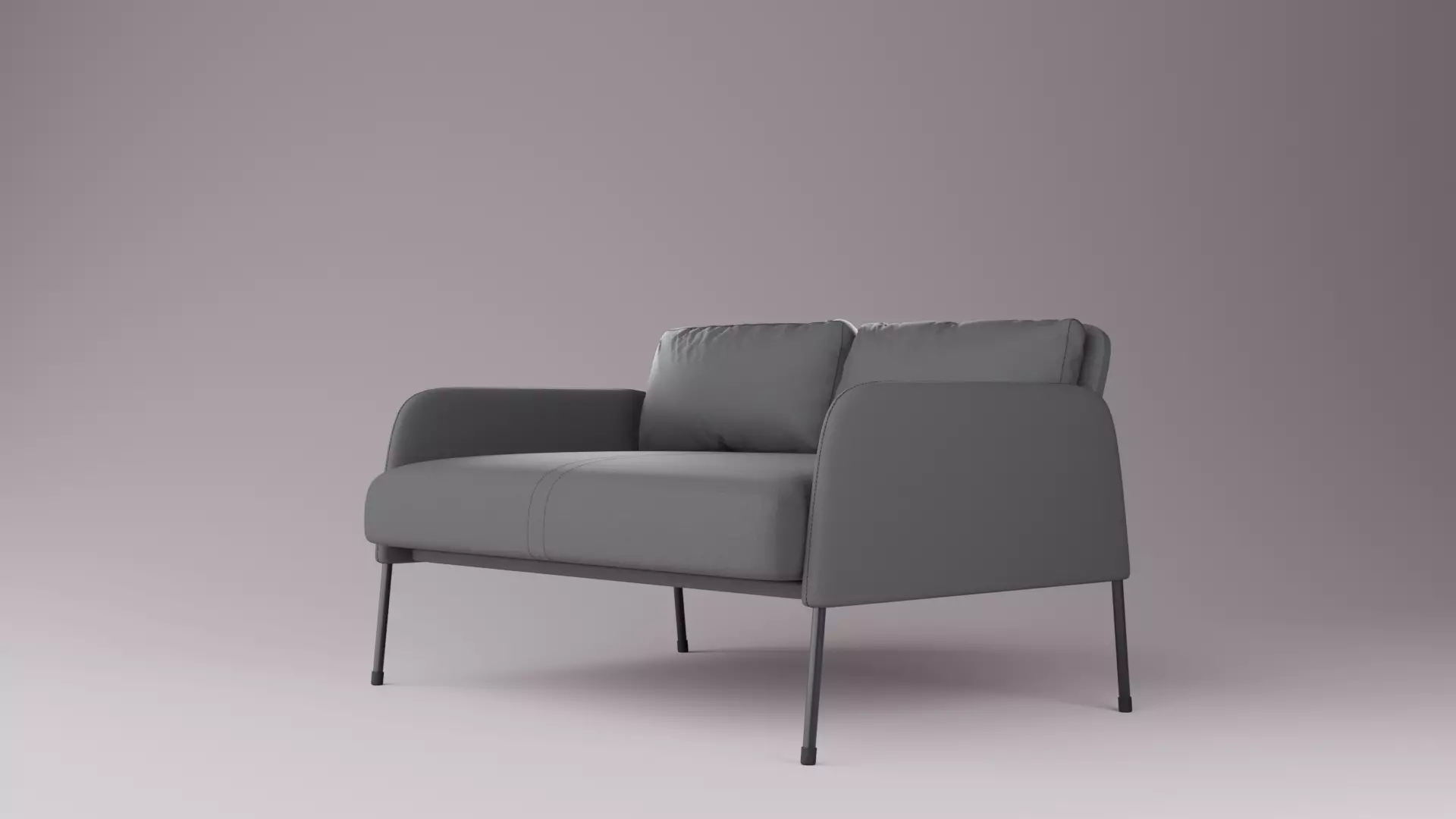 Ikea GLOSTAD couch Low-poly 3D model