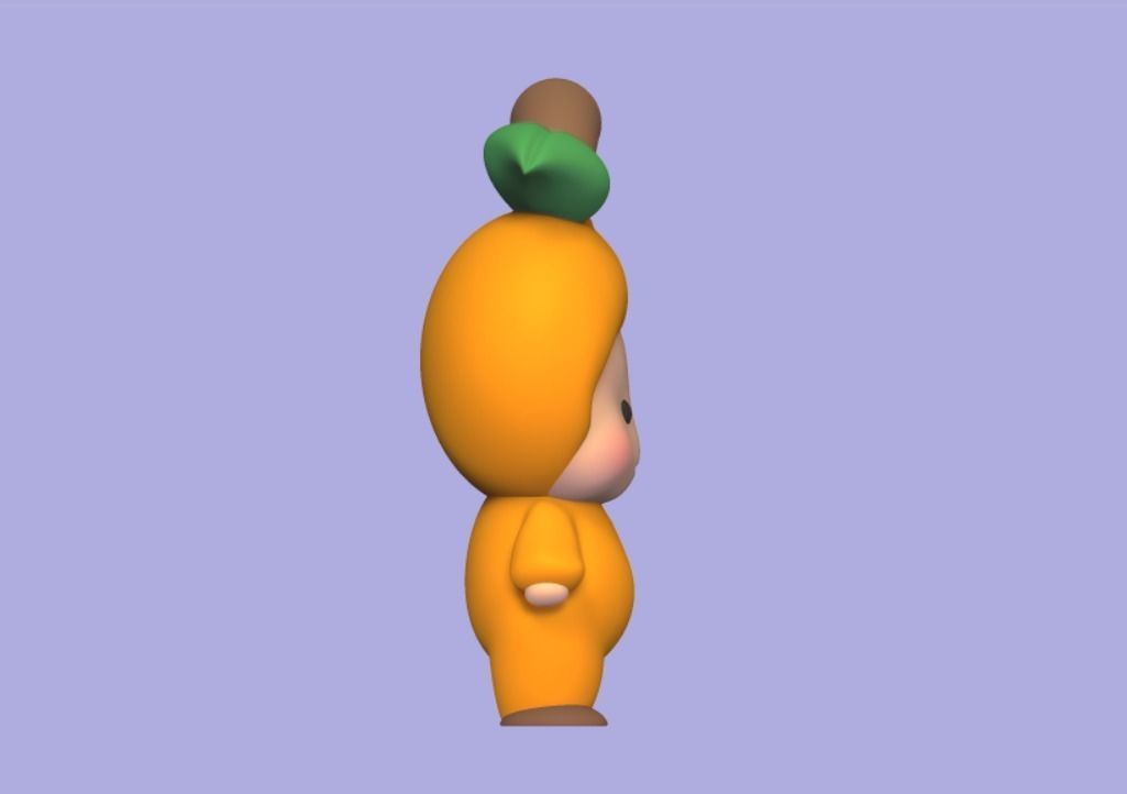 Fruit Kid - Orange 3D print model_3