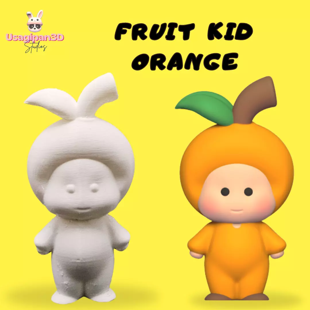 Fruit Kid - Orange 3D print model_0