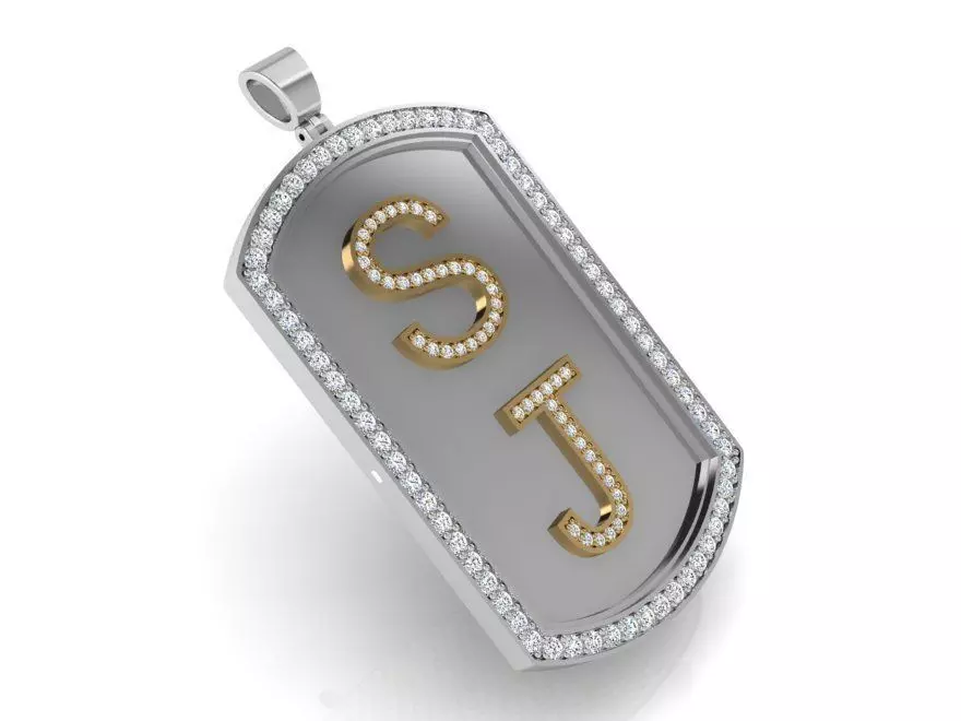 SJ Military Pendant 3213 3D print model