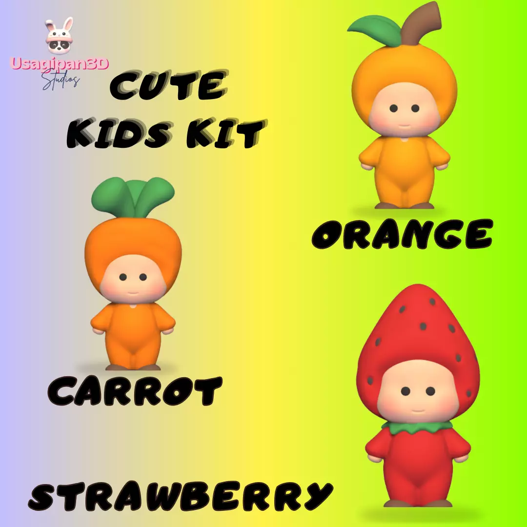 Cute Kids Kit 3D print model_0
