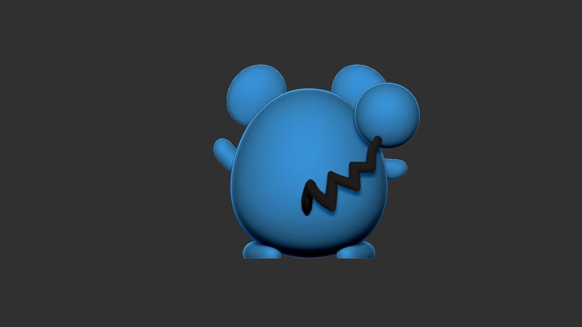 Pokemon marill 3D print model_3