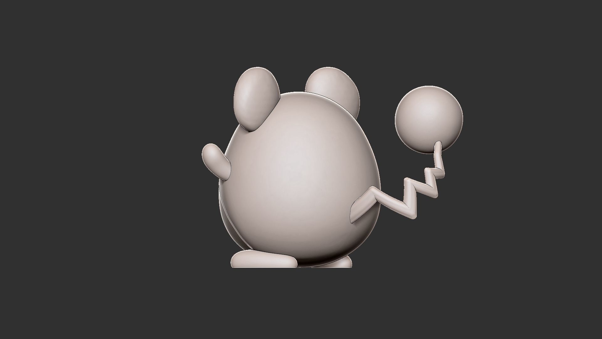 Pokemon marill 3D print model_9