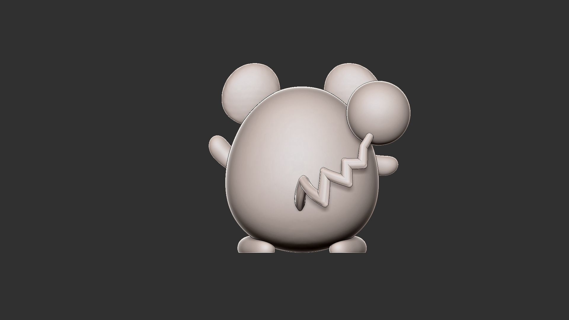 Pokemon marill 3D print model_5