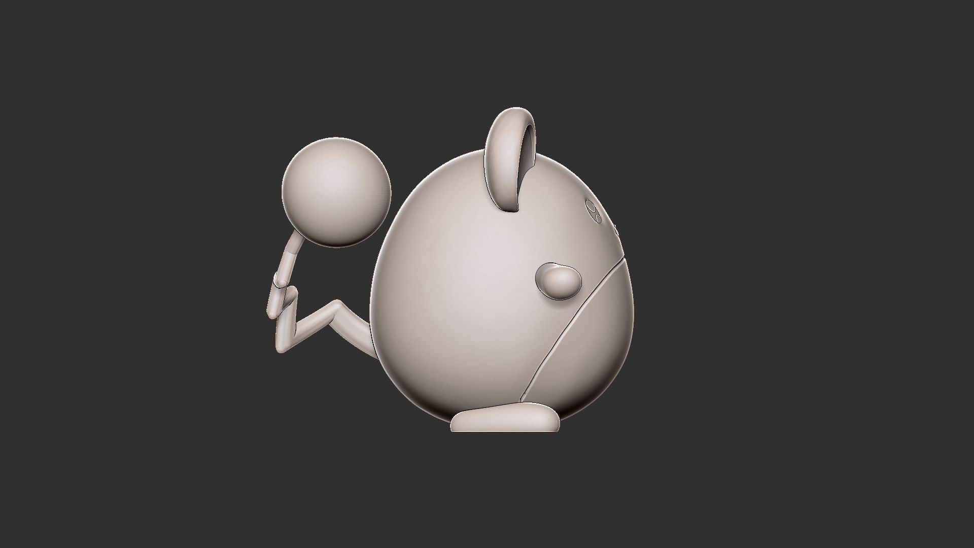 Pokemon marill 3D print model_10