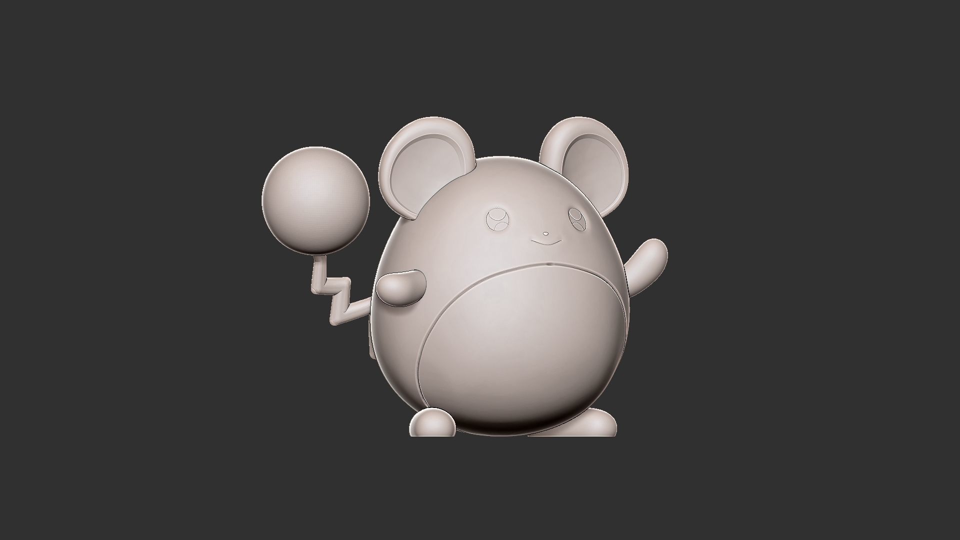 Pokemon marill 3D print model_6
