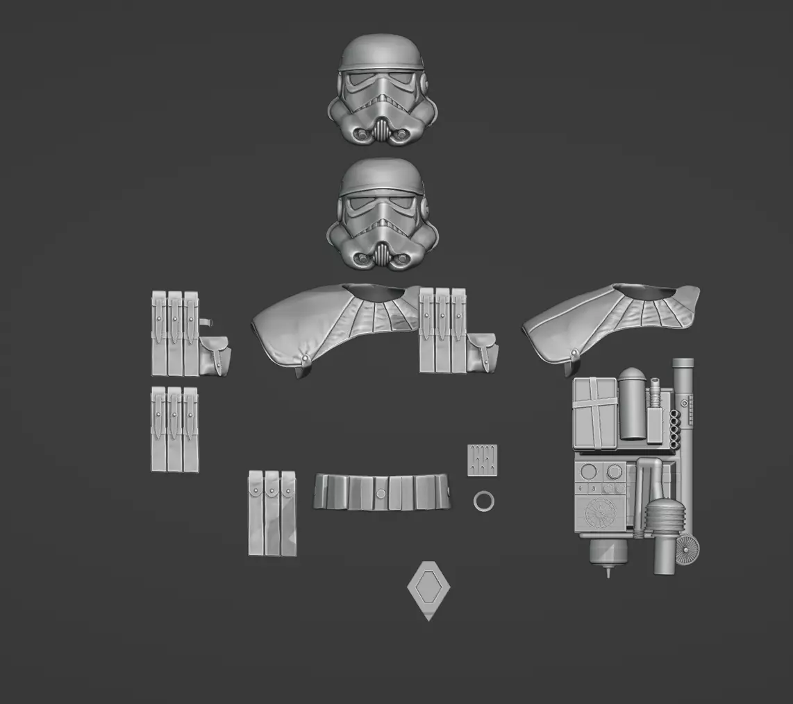 ANH Sandtrooper One-Twelfth Scale Kit 3D print model_0