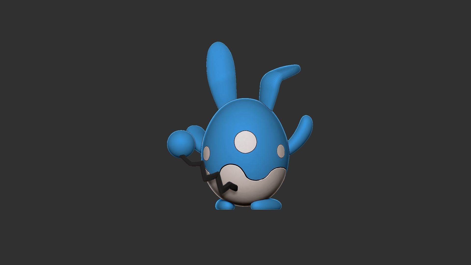 Pokemon azurill evolution pack 3D print model_16