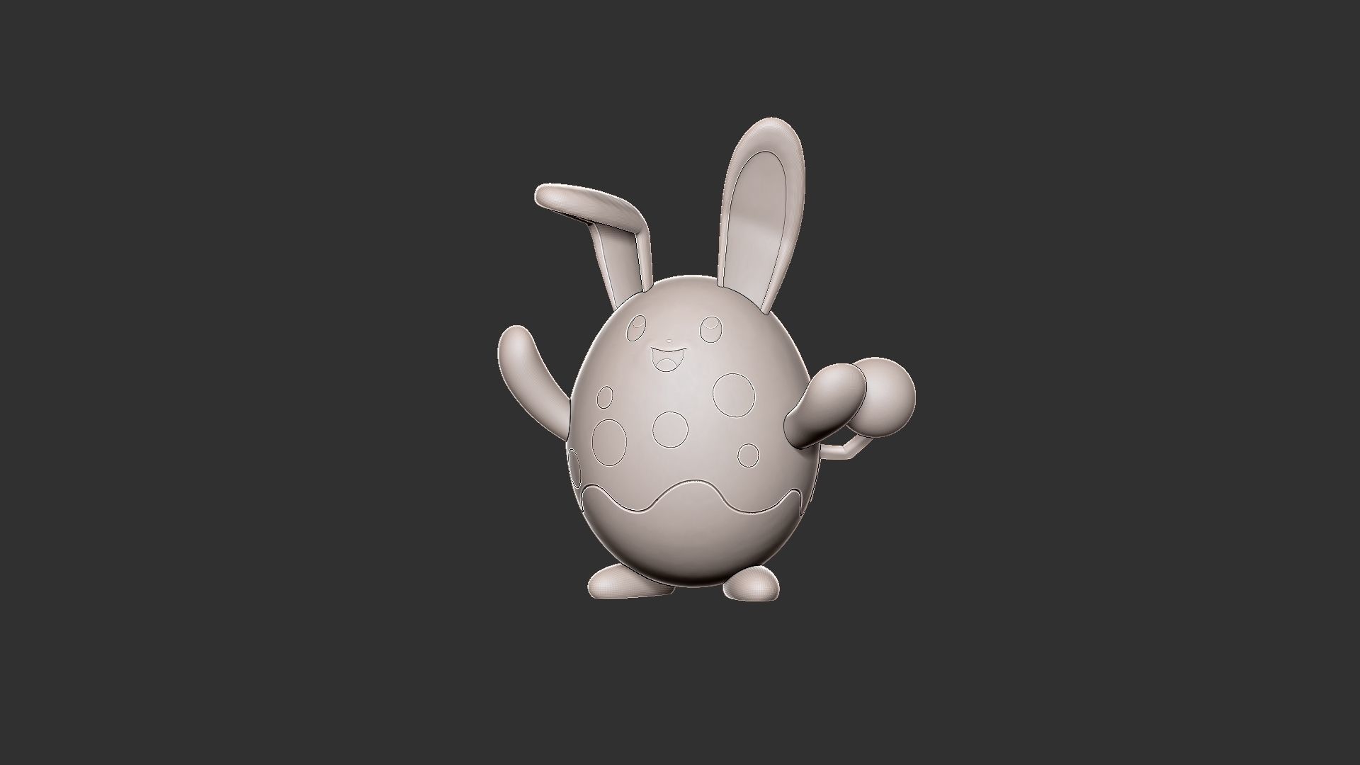 Pokemon azurill evolution pack 3D print model_7