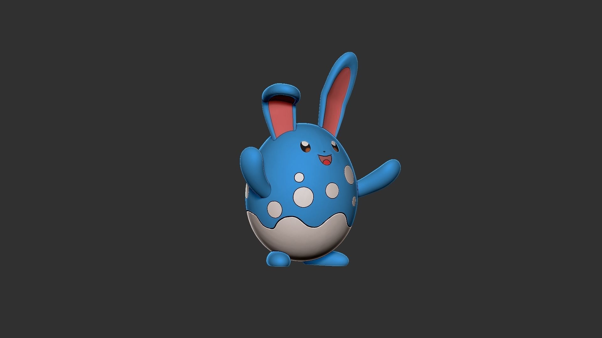 Pokemon azurill evolution pack 3D print model_9