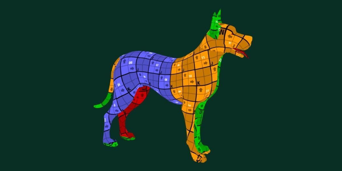 Great Dane Dog Breed  3D model_8