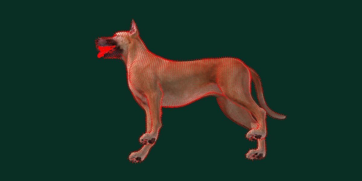 Great Dane Dog Breed  3D model_6
