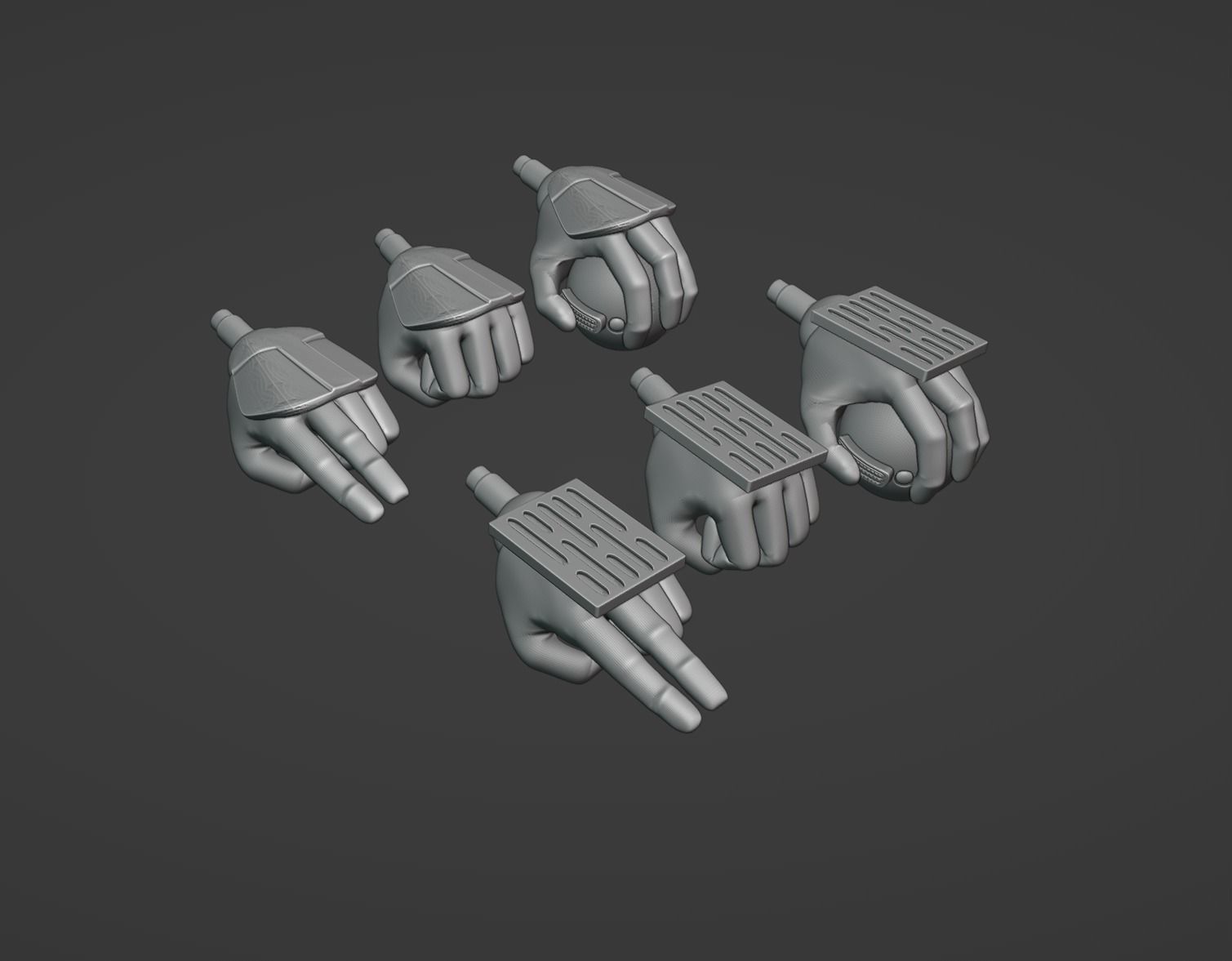 ANH Stormtrooper One-Twelfth Scale Hands 3D print model_1