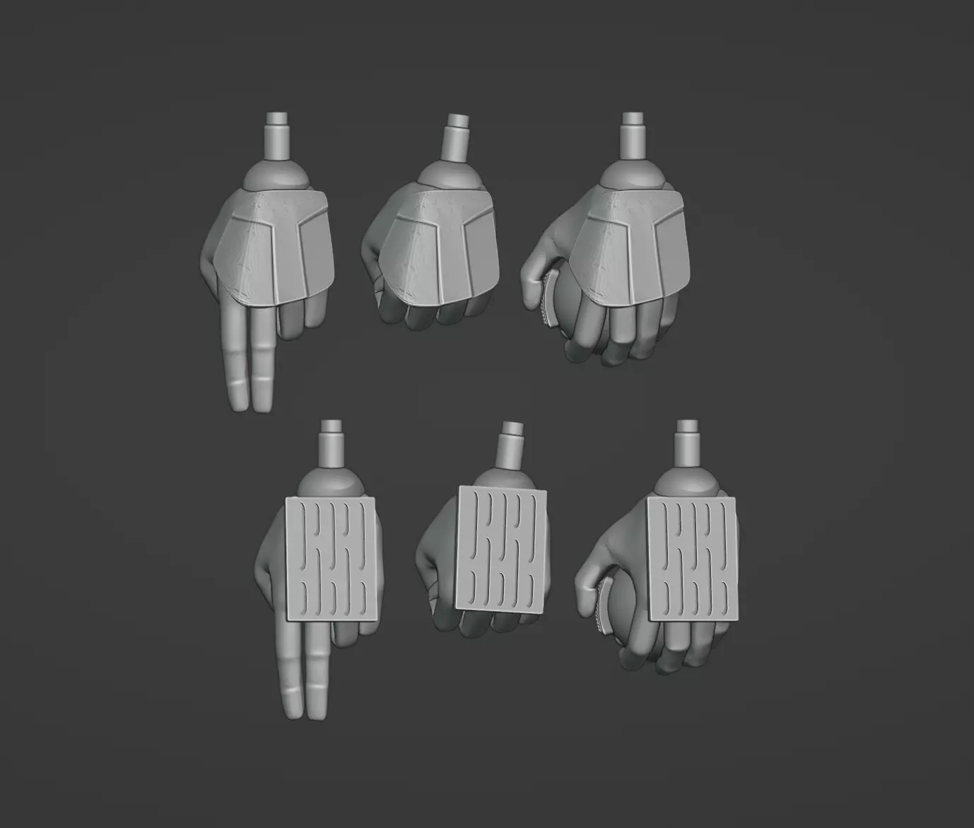 ANH Stormtrooper One-Twelfth Scale Hands 3D print model_0