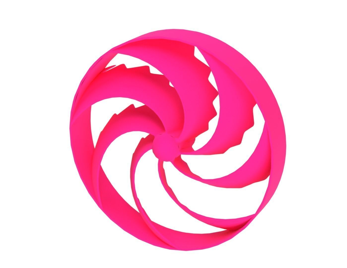 Bionic propeller for Submarines Yachts and Ships 3D print model_17