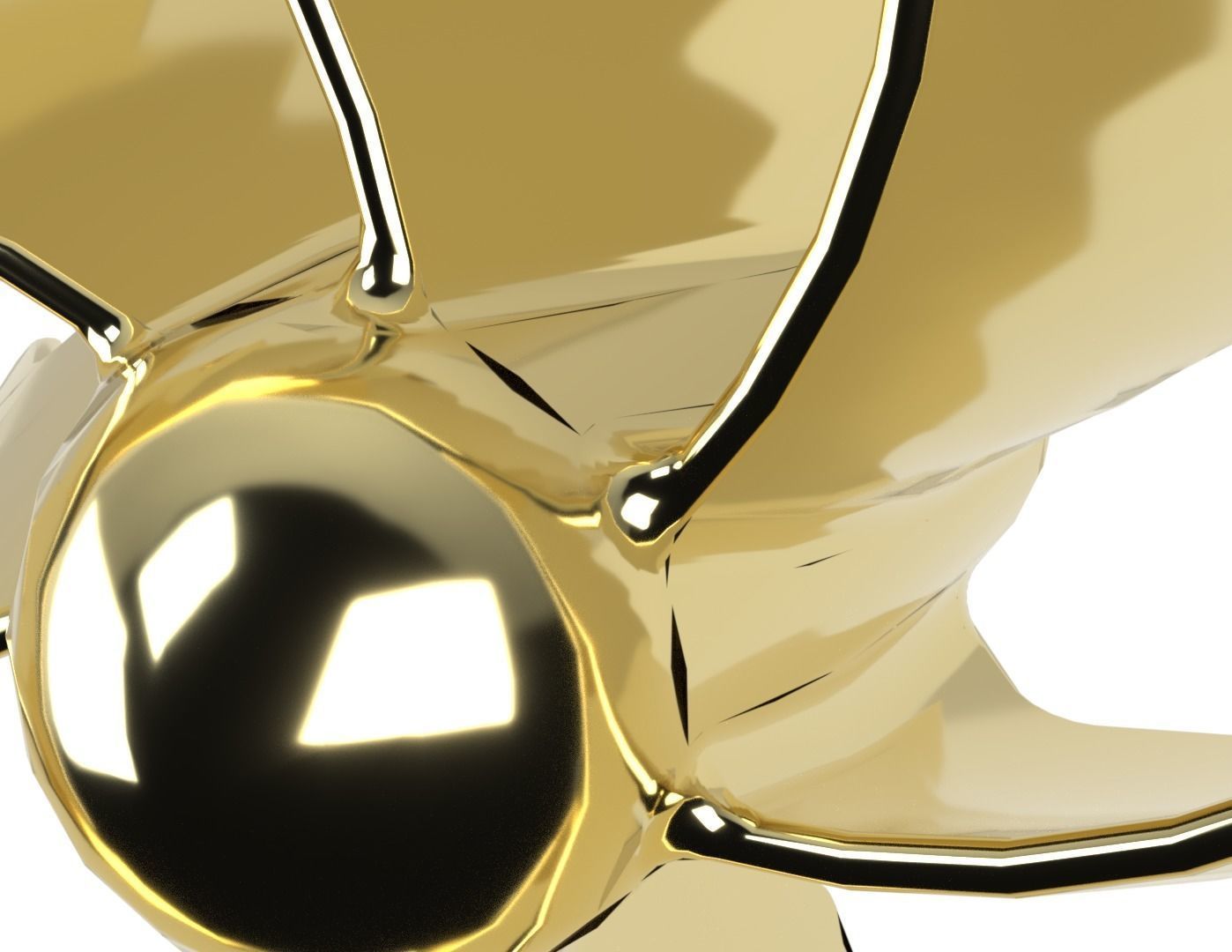 Bionic propeller for Submarines Yachts and Ships 3D print model_3