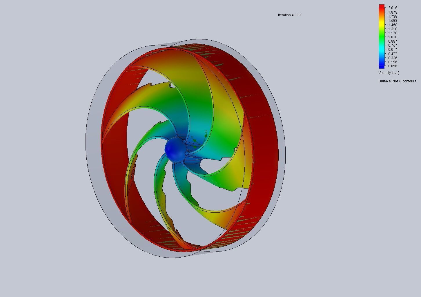 Bionic propeller for Submarines Yachts and Ships 3D print model_13
