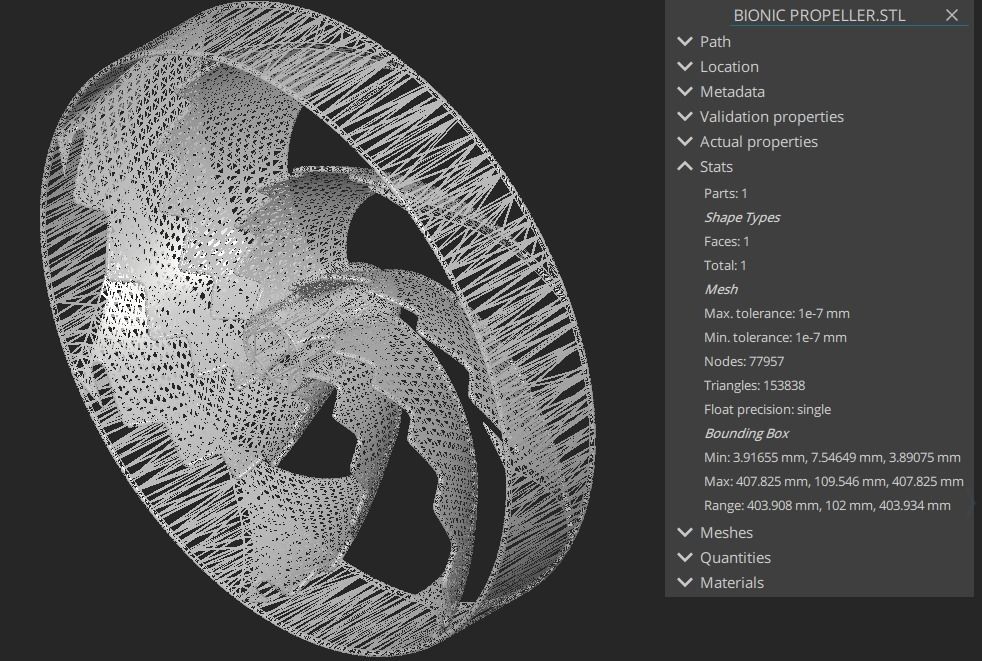 Bionic propeller for Submarines Yachts and Ships 3D print model_12