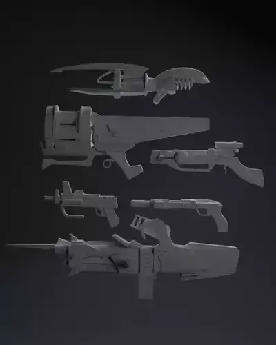 Republic Commando One-Twelfth Scale Other Blasters