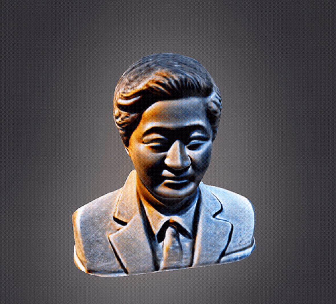 Satoshi Bust 3D print model_12