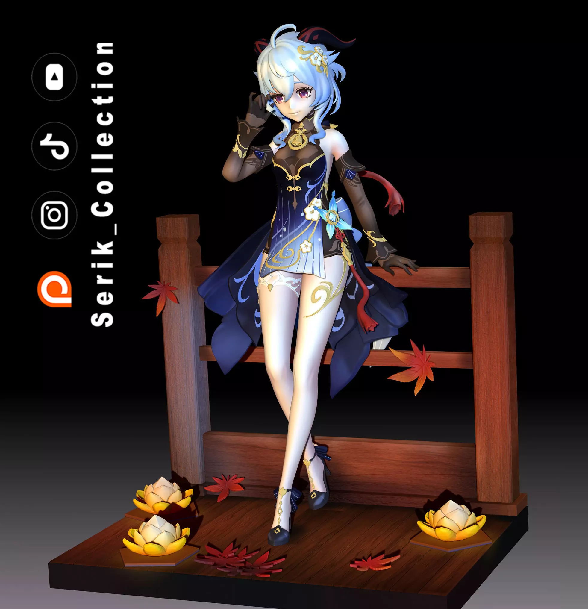GANYU TWILIGHT BLOSSOM GENSHIN IMPACT 3D print model_0